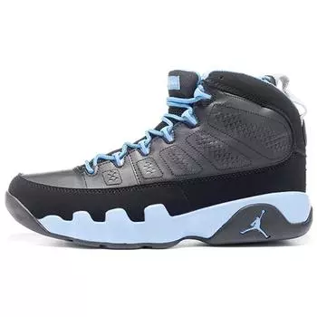 Мужские кроссовки Air Jordan 9 Retro Slim Jenkins Black Matte-Silver-Unvrsty-Bl 302370-045