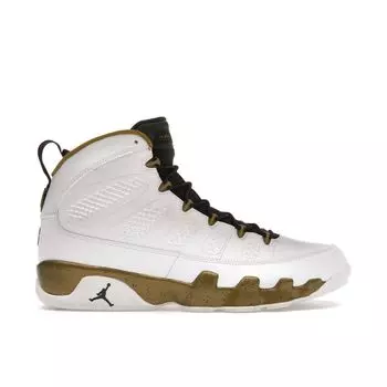 Мужские кроссовки Air Jordan 9 Retro Statue Белый Черный-Милиция-Зеленый 302370-109