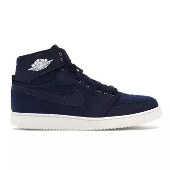 Мужские кроссовки Air Jordan AJKO High OG Canvas Obsidian Синий Белый-Металлик-Бронза 638471-403
