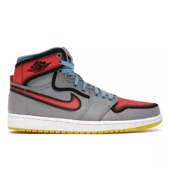 Мужские кроссовки Air Jordan AJKO Retro Hi RTTG Barcelona Серые Stealth Snbrst-Unvrsty-Bl-Wht 539541-035