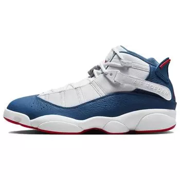 Мужские кроссовки Air Jordan Jordan 6 Rings True Blue Белый Университет-Красный Светло-Стальной-Серый 322992-140 40