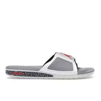 Мужские кроссовки Air Jordan Jordan Hydro 3 Retro Slide White Cement Summit-White Cement-Grey Black 854556-101 41