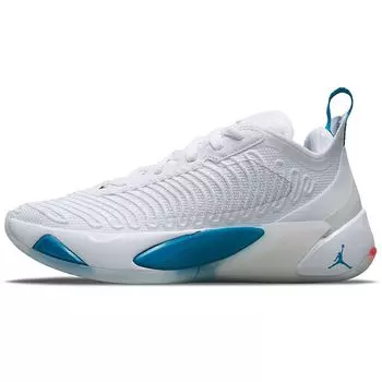 Мужские кроссовки Air Jordan Jordan Luka 1 PF Legend of 7 белые металлик-серебристые нео-бирюзовые DN1771-104 41