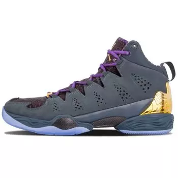 Мужские кроссовки Air Jordan Jordan Melo M10 BHM Black History Month Серые ТЕМНО-МАГНИТНО-СЕРЫЕ МЕТАЛЛИЧЕСКИЕ-ЗОЛОТЫЕ-ЧЕРНЫЕ-СУДОВЫЕ-ФИОЛЕТОВЫЕ 647568-005