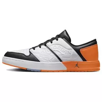 Мужские кроссовки Air Jordan Jordan Nu Retro 1 Low Shattered Backboard, белые, черные, оранжевые, DV5141-108 40.5
