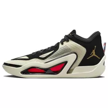 Мужские кроссовки Air Jordan Jordan Tatum 1 Barbershop кремового цвета кокосового молока с металлическим золотом DX5571-180 45