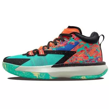 Мужские кроссовки Air Jordan Jordan Zion 1 PF Hyper Jade Бирюзовый конус Персидско-Фиолетовый DA3129-800 42