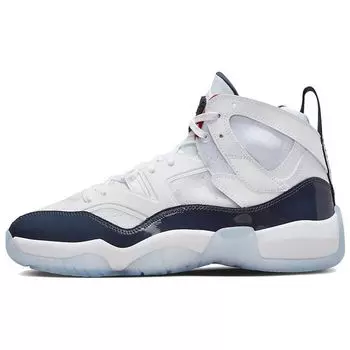 Мужские кроссовки Air Jordan Jumpman Two Trey USA, белые университетские, красно-синие, DO1925-102 40.5
