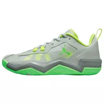 Мужские кроссовки Air Jordan One Take 4 Grey Green Strike светло-серебристые Volt Particle-Grey DZ3338-003