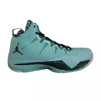 Мужские кроссовки Air Jordan Super.Fly 2 Зелено-зелено-светящиеся черно-еловые-белые 599945-330 43