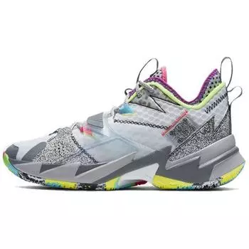 Мужские кроссовки Air JordanWhy Not Zer0.3 PF Noise белые прохладно-серые CD3002-100