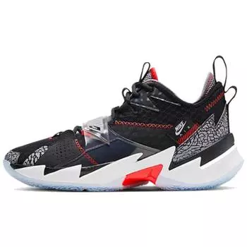 Мужские кроссовки Air JordanWhy Not Zer0.3 PF Black Cement Ярко-Малиновый Цементно-Серый Белый CD3002-006