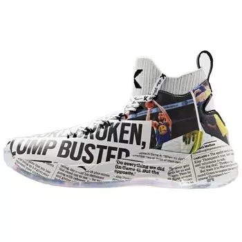 Мужские кроссовки Anta East Bay Times x KT4 Newspaper белые разноцветные 11931101-6