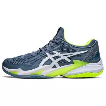 Мужские кроссовки ASICS Court FF 3 Steel Blue Lime белые 1041A370-400 42