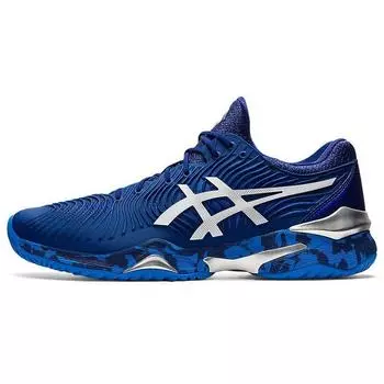 Мужские кроссовки ASICS Court FF Novak Blue Print Camo белые 1041A089-403 39