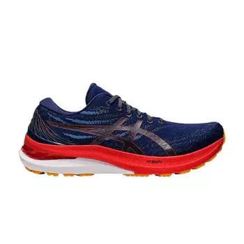 Мужские кроссовки ASICS Gel Kayano 29 4E Wide Deep Ocean Cherry Tomato синие 1011B471-401 39.5