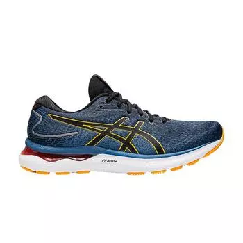 Мужские кроссовки ASICS Gel Nimbus 24 2E Wide Azure Amber синие 1011B361-403 40
