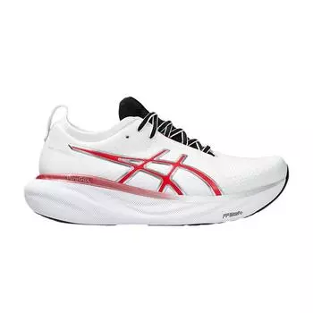 Мужские кроссовки ASICS Gel Nimbus 25 Anniversary Pack белые классические-красные 1011B750-100 40.5