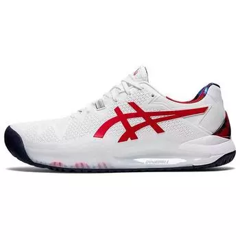 Мужские кроссовки ASICS Gel Разрешение 8 LE Белые классические красные 1041A292-110 44