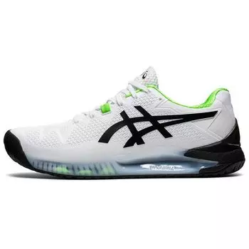 Мужские кроссовки ASICS Gel Resolution 8 White Green Gecko 1041A079-105 42