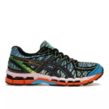 Мужские кроссовки ASICS Kenzo x Gel Kayano 20 Cyan Zebra синие 1201B032-400 37.5