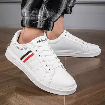 Мужские кроссовки белые повседневные туфли весна осень нескользящие пара легкие водонепроницаемые скейтборд обувь мужские Chaussure Hommes 36 чёрный