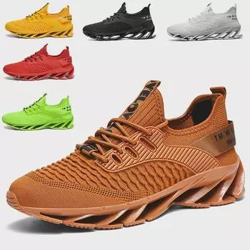 Мужские кроссовки Blade для бега на открытом воздухе большого размера — модные, повседневные, спортивные, летающие, тканые 40