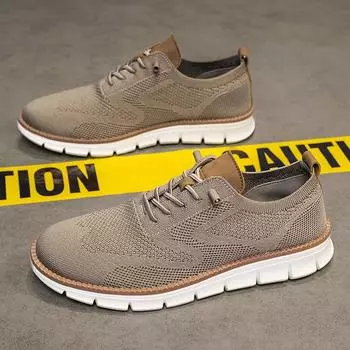 Мужские кроссовки больших размеров, модные летние британские дышащие мягкие мужские спортивные туфли, модные однотонные сетчатые кроссовки для бега 39