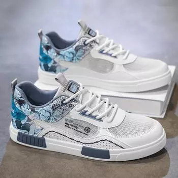 Мужские кроссовки большого размера 47, роскошные уличные кроссовки для косплея в стиле аниме для мужчин, тренировочные легкие повседневные кроссовки, обувь для скейтборда 42 синий/белый