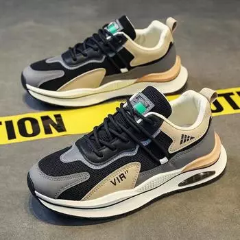 Мужские кроссовки Бренд Сетка Повседневные Беговые кроссовки для мужчин Уличные Мужские Горячая Распродажа Удобная Обувь с амортизацией 39