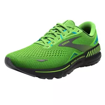 Мужские кроссовки Brooks Adrenaline GTS 23 Green UK [GDUOD], Геккон/Серый/Атомно-синий, 6.5
