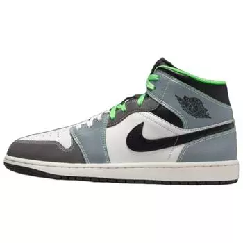 Мужские кроссовки Casa 93 x Air Jordan 1 Mid Seine-Saint-Denis серые железно-серые Cool-Grey HQ3829-001 44.5