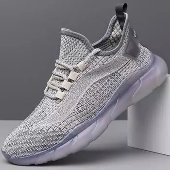 Мужские кроссовки Coconut 2025 года, новые летние сетчатые спортивные туфли с плетением, модные универсальные повседневные нескользящие кроссовки 1923 38 чёрный