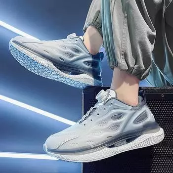 Мужские кроссовки Cold-Stick с вращающейся пряжкой, модные повседневные летние кроссовки, популярные сетчатые дышащие модные мужские кроссовки 39