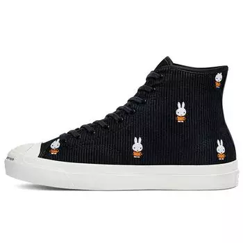 Мужские кроссовки Converse POP Trading Company x Jack Purcell Pro High All Over Miffy Black White Egret 171951C 38