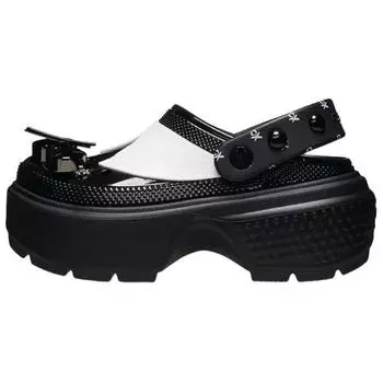 Мужские кроссовки Crocs Wednesday x Stomp Clog Wednesday Addams, черные 210214-001 36-37