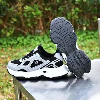 Мужские кроссовки Dad Shoes весна 2025 новые мужские повседневные кроссовки модные универсальные туфли на платформе с нескользящей износостойкой сеткой 39