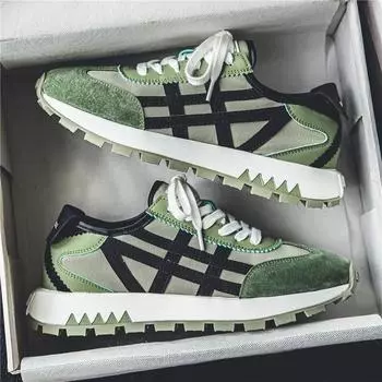 Мужские кроссовки, дизайнерская повседневная обувь, модная обувь Forrest Gump, спортивная обувь для тренировок на открытом воздухе, кроссовки для бега Tenis Hombre 39 зелёный