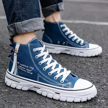 Мужские кроссовки, дизайнерская повседневная обувь с высоким верхом, дышащая обувь на плоской подошве для мужчин, износостойкая обувь для ходьбы на открытом воздухе Zapatillas Hombre 39