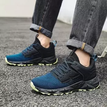 Мужские кроссовки для активного отдыха, большой размер, толстая подошва, мужская сетчатая обувь, стильные низкие повседневные кроссовки для мужчин, спортивная обувь для мужчин, тренажерный зал 41