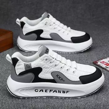 Мужские кроссовки для активного отдыха на открытом воздухе повседневные кроссовки для бега на платформе теннисные модные спортивные походные дизайнерские роскошные скейтборд кожаные мокасины 39 белый