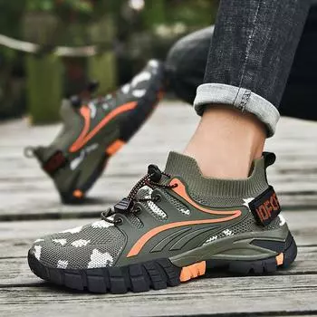 Мужские кроссовки для активного отдыха на открытом воздухе большого размера, повседневные, песочного цвета, с сетчатой дышащей подошвой, мужские кроссовки 39