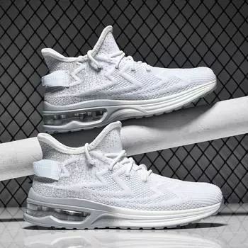 Мужские кроссовки для бега большого размера, сетчатые, дышащие, плоские, повседневные, со шнуровкой, для ходьбы, 2024, новые, модные, легкие, мужские кроссовки 39 чёрный