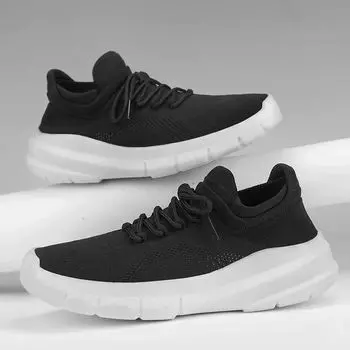 Мужские кроссовки для бега, кроссовки для ходьбы, спортивная обувь для фитнеса, легкая повседневная трикотажная сетчатая обувь для бега на открытом воздухе для мужчин 39