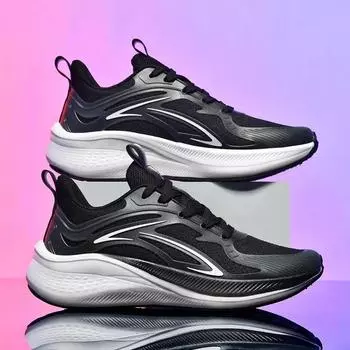 Мужские кроссовки для бега, легкие, плоские, сетчатые, дышащие, повседневные, теннисные туфли, 2025, новые, удобные, кроссовки для мужчин 36 синий