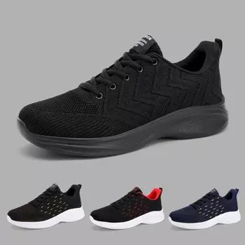 Мужские кроссовки для бега, легкие, плоские, удобные, для спорта на открытом воздухе, на шнуровке, модные, лето 2025, новые, нескользящие, кроссовки для ходьбы для мужчин 39 синий