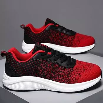 Мужские кроссовки для бега, летние сетчатые удобные повседневные кроссовки для ходьбы, легкие модные дышащие спортивные туфли для мужчин 38 чёрный