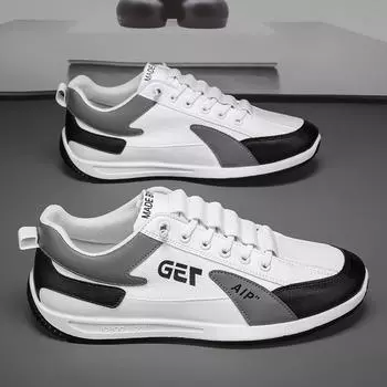 Мужские кроссовки для бега на открытом воздухе, кроссовки для бега трусцой, новинка 2025 года, вулканизированная обувь, повседневные кроссовки на плоской подошве для мужчин, обувь Zapatillas Hombre 39 чёрный