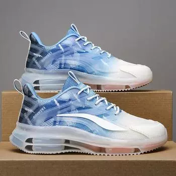 Мужские кроссовки для бега на открытом воздухе, повседневные, плоские, сетчатые, 2025, новые, роскошные, дизайнерские, модные, прогулочные, летние, модные кроссовки для мужчин 36 синий