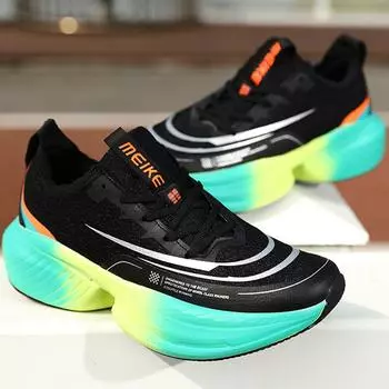 Мужские кроссовки для бега на открытом воздухе, плоские спортивные сетчатые дышащие кроссовки, удобные дышащие повседневные оригинальные кроссовки для мужчин 36 зелёный